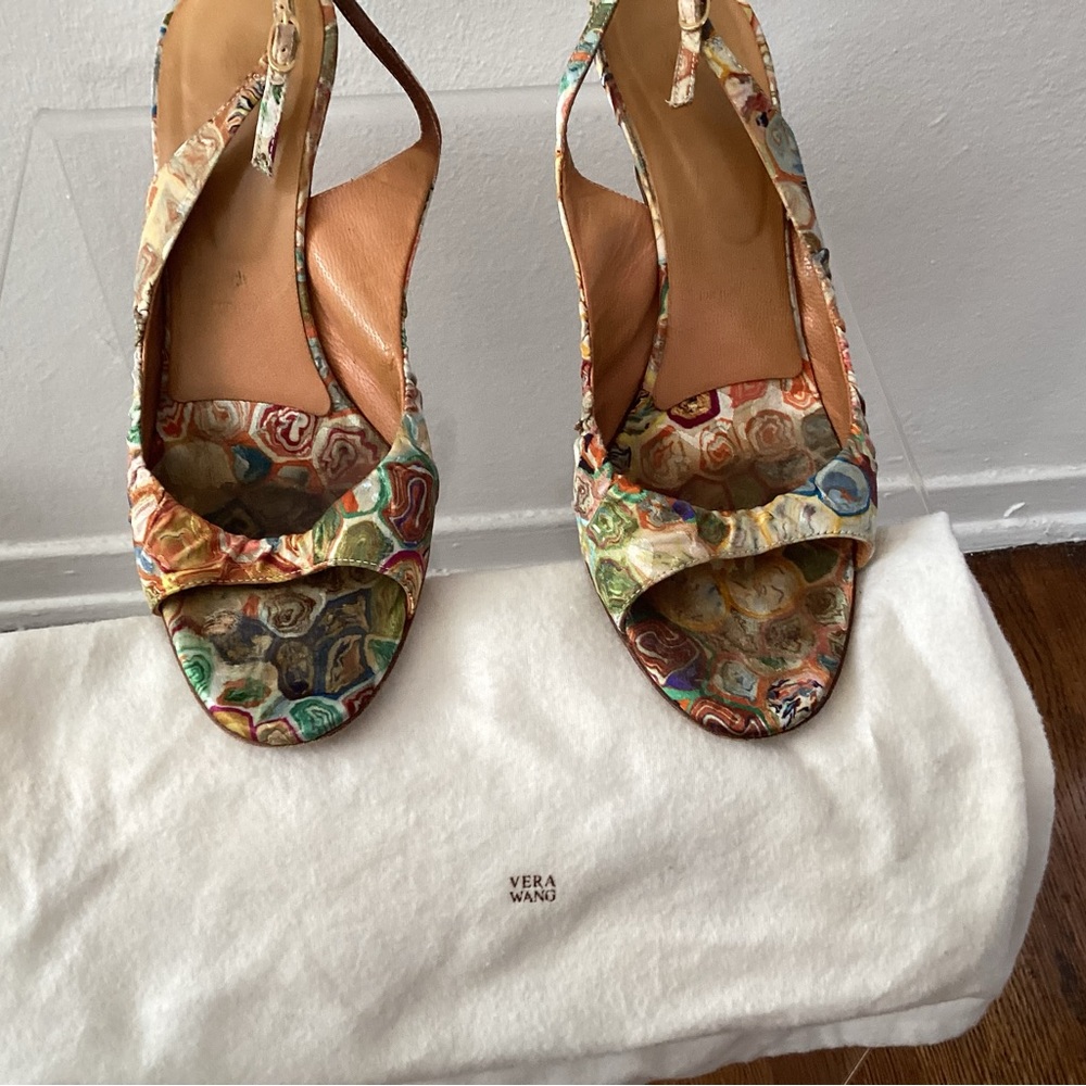 Vera Wang Colorful Patterned Heels
